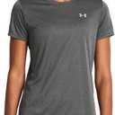 Under Armour Womens Velocity Solid Short Sleeve Crew Neck T Shirt (X-Small)