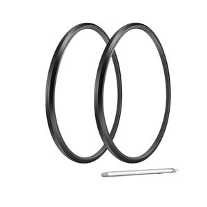 Wheelchair Rear Wheel Replacement Tire, 24 "X 1" Universal Flat-Free Polyurethane Tire,Equipped with installation tools, Wheelchair accessories for all brands(1 Pair)