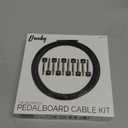 Crosby Solderless Pedalboard Cable Kit - No Cable Stripping Required, 10 Feet of Cable & 10 Gold Tip Connectors with Magnetic Screws & Screwdriver Make 5 DIY Custom Patch Cables