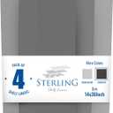 Sterling Shelf Liners for Wire Shelf System: Set of 4 in Graphite: 14 x 36 inch: Plastic Wire Shelving Mats, 14"x36" 4pcs