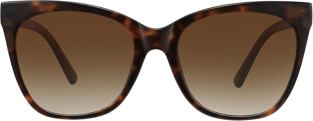 WOWSUN Large Polarized Cat Eye Sunglasses for Women