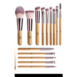 BS-MALL Travel Makeup Brush Set Kabuki Brushes Bamboo- Includes Eyeshadow Blush Brush & Foundation Brush For Liquid Makeup - 5X Magnifier Bamboo Mirror Case For Travel or On the Car Daily Use BS-MALL Travel Makeup Brush Set Kabuki Brushes Bamboo- Includes Eyeshadow Blush Brush & Foundation Brush For Liquid Makeup - 5X Magnifier Bamboo Mirror Case For Travel or On the Car Daily Use