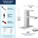 Moen 84771 Revyl Chrome Single-Handle Bathroom Faucet with Drain