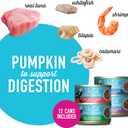 Tiki Cat Aloha Friends Variety Pack, Seafood Flavors with Pumpkin, Wet, High-Protein & High-Moisture Cat Food, For All Life Stages, 3 oz. Cans (Pack of 12)