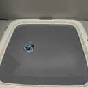 IRIS USA Pee Pad Holder - For Regular Sized Dog and Puppy Pee Pads, Secured Latches, Non-Skid Feet, High Polish Finish for Easy Cleaning, Leak Protection, Fits 22"x22" Pad or Larger, Square, Dark Gray