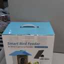 Smart Bird Feeder with Camera - Solar Powered Birdfeeder Cam 2K HD AI Smart Identify Bird Species, Instant Arrival AlertsAuto Record BirdVideo, Two-Way Audio, Gift for Birds Lover (Blue)