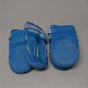 QUMY Dog Shoes for Large Dogs, Medium Dog Boots & Paw Protectors for Winter Snowy Day, Summer Hot Pavement, Waterproof in Rainy Weather, Outdoor Walking, Indoor Hardfloors Anti Slip Sole Blue 7 (Size 7: 2.8''x3.2"(W*L) (Pack of 4))