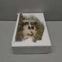 Barydat Christmas Nativity Stable, 10 x 7.87 x 5 Inch Village Manger Nativity Creche Resin Tabletop Scenes with Realistic Moss Roof and Floor, Beautiful Religious Christmas Decor