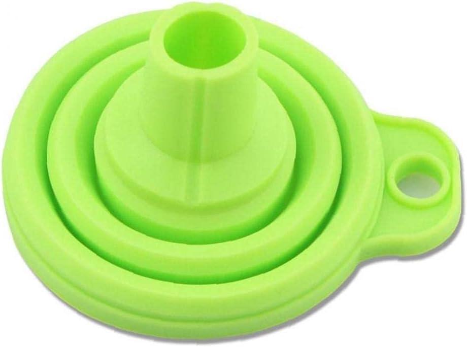 1pc Mini Silicone Foldable Funnel Silicone Gel Foldable Collapsible Style Funnel Water Filler Tool Kitchen Accessories Gadget Random Color