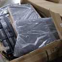 EAST OAK Courtyard Patio Furniture Set, 4-Piece Outdoor Patio Set with Sofa, Removable & Washable Deep Seating Cushion, Tempered Glass Table, Outside Patio Conversation Sets, Black & Dark Grey (Courtyard-light Coffee & Beige)