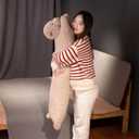 Bear Plush Pillow - 47 inch Long Plush Bear - Birthday, Christmas, Valentine's Day Gift for Kids Boys Girls (Brown)