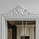 Sintuff Door Frame Wall Pediment, 16" H x 47" W x 2" P, Retro Style