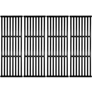 Hongso 17 3/8" Porcelain Cast Iron Cooking Grates Replacement for Broil King Baron 440, 320, 420, 340, 490, 9221-64, 9211-64, 9221-54, 52005-281, Huntington 6023-89, Broil Mate 7120-64 Models