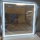 30"x30" LED Bathroom Mirror with Lights, Anti-Fog, Backlit + Front Lit, Dimmable, Led Vanity Mirror for Wall, Lighted Bathroom Mirror,3 Colors, Shatter-Proof Tempered Glass (White)