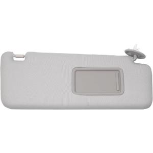 Dasbecan Front Right Passenger Side Sun Visor with Vanity Light Compatible with Toyota 4Runner 2010-2023 Replaces# 74310-35B01-B1 (Gray)
