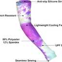 ShinHye Gardening Sleeves UV Protection Cooling Sleeves Seamless Farmers Sleeves Anti-Scratch Arm Sleeves for Gardening UPF 1000+