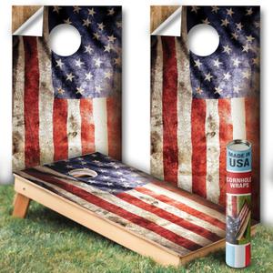 The Original Cornhole Board Wraps - [24.5" x 48.5", 2 Pack] USA-Made, Vinyl Decal Skins for Corn Hole - Easy to Apply, Durable Quality for Indoor & Outdoor Use