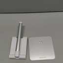 OMOTON Cell Phone Stand, Adjustable Angle Height Desk Phone Dock Holder for iPhone Air 17 Pro Max/Plus/XS/XR, Samsung Galaxy S20 / S10 / S9 / S8 and Other Phones (3.5-7.0-Inch),Silver