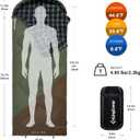 KingCamp Sleeping Bag for Adults, 100% Flannel XL Big and Tall, Left Zip