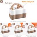Portable Electric Balloon Pump, Super Fast Powerful Air Inflator with Attachments & Hose, 3-5 Sec Quick Fill for Birthday Party, Wedding Decoration (Brown)