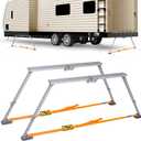 Universal RV Stabilizer, Help to Reduce Shaking Wobble Compact and Foldable Come with a Carry Bag RV 5TH Wheel Accessories Universal Fit Adjustable Height from 15.35 to 25.5 inch (1 PC ONLY)