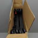 CleverMade Collapsible Wheeled Crate, 35L Capacity, 4 Double Wheels, Foldable with Lid, Black