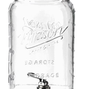 Mason Glass Drink Dispenser 4L, Dirty
