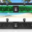 StarknightMT 26 Inch UTV Sound Bar TWS Bluetooth Speaker Golf Cart Sound Bar,Waterproof SxS Soundbar with Lightning RGB Lights 6-Speaker Compatible with RZR X3 Pioneer Talon - 1.25"- 2" Roll Cage