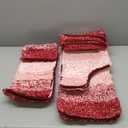 Arotive Bathroom Rugs Set 3 Piece, Extra Soft and Absorbent Bath Rugs, Machine Wash Dry Bath Mats for Bathroom, Toilet, Tub and Shower, 24x16, 30x20 and U-Shaped 24x20, Burgundy