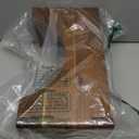 Foldable Toilet Stool, Acacia Wood Poop Stool for Potty Training, 7 Inch Wooden Bathroom Aid for Comfortable Posture, Non-Slip Grooved Design for Adults or Seniors