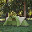 Coleman Montana Camping Tent with Rainfly, Weatherproof Family Tent Sets Up in 15 Mins, Fits Multiple Airbeds, Large