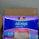 Always Discreet Adult Diapers for Women, Incontinence Underwear, Postpartum Essentials, Disposable Briefs, Max Absorbency, Bladder Leak Protection, Large, 76ct