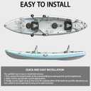 NEW-Vi Universal Deluxe Detachable Kayak Seat Paddle Board Seat Canoe Seat Kayak Seats with Back Support, 4 Adjustable Straps High Back Support, Form-Fitting for Kayaks SUP Fishing Boat Rowboat