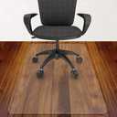 Azadx Office Chair Mat for Hardwood Floor - 30 x 48'', Clear Easy Glide on Hard Floors, Plastic Under Desk Mat (30 x 48'' Rectangle)