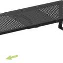Heavy-Duty Adjustable Metal Shelf Organizer - Expandable & Stackable Pantry Storage Rack for Kitchen, Bathroom, RV, Cabinets(1 Pack/Black, Medium)