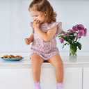 Cooraby 6 Pairs Toddler Ruffle Socks with Anti Slip Frilly Cute Cotton Dress Socks for Baby Girls 6M-6Y