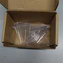 HillSpring 10 Pack 2.2 Inch Clear Small Easel Stand, Acrylic Tabletop Mini Stand, Display Holder for Sports Cards, Challenge Coin, Graded Cards, Name Card, Photo, Sign, Medal, Crystals, Plates