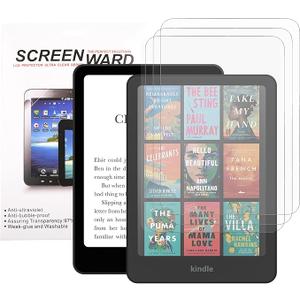BHHB Pack of 2 Screen Protectors Compatible with Kindle Paperwhite 7 Inch 12th Generation 2024 and Kindle Colorsoft Signature Edition, 2025 Anti-Glare Screen Protector PET Screen Protector Full