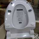 Bidet Toilet Seat Elongated, Heated Bidet with Remote Control, Unlimited Warm Water & Warm Air Dryer, Heated Seat, Self Cleaning Nozzle, Night Light, Soft Close Lid,102S-W