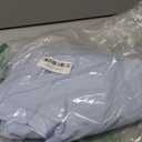 Astylish Women 2026 Loose Fit Tops Cotton Linen Button Down Shirts Collared Roll Up Long Sleeve V Neck Blouses (XX-Large, Sky Blue)