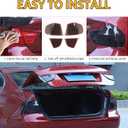 Sekhyna Car Tail Light Lamp Cover for BMW,Rear Tail Light Shell Trim Cover,Rear Lamp Shade Brake Indicator Light Accessories (BMW 3 Series M3 E46 E90 2009-2012 Model, 4PCS