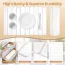 2 PCS Quick Dry Stone Dishes Mats for Kitchen Counter,Collapsible Quick Drying Dish Mats,Ultra Absorbent Diatomaceous Earth Mats for Dishes Bottles Cups, Match Any CountertopWhite 24"16"& 8"x4"