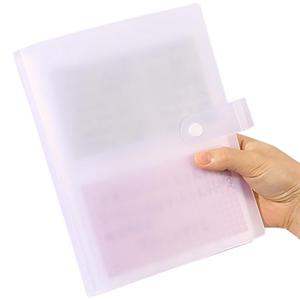 3x5 Index Card Organizer, BetterJonny Index Cards Clear Plastic Holder Organizer Pouches Book Recipe Card Holder Flash Cards Holder, 40 Page Hold 160 Cards