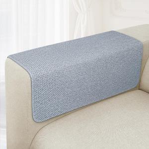 Couch Arm Covers, Waterproof Armrest Cover for Sofa, Loveseat, Armchair, Non-Slip Recliner Arm Cover, Sofa Arm Covers, Headrest Cover, Arm Chair Covers Set of 2 (Gray-Blue, 24"20")