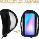 10 x Car Phone Sun Shade Dashboard Sunshield with Silver Coated Fabric Heat Protection for Cars Trucks Suvs Cell Phone Sun Protection