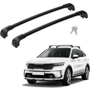 FLYCLE 300Lbs Lockable Roof Rack Cross Bars Compatible with Kia Sorento & Sorento Hybird 2021-2026, Crossbars Cargo Racks Rooftop Luggage Canoe Kayak Camping Gear Bike Carrier Rack