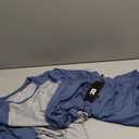 PrinStory Mens Pajama Sets Summer Pjs Sleepwear Nightwear Lightweight Quick Dry Soft Short Sleeve Sleep Set (Large, Gray Blue)