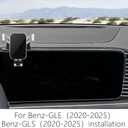LUNQIN Car Phone Holder for Mercedes Benz GLE-Class 2020 2021 2022 2023 2024 2025 2026 and GLS Class 2020-2026 Auto Interior Accessories Best Cell Phones Mount Cellphone Mobile Charging Screen Stand