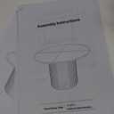 LITTLE TREE 47 Inches Round Dining Table for 4, Farmhouse Natural Wooden Dining Room Table with Heavy Duty Fluted Pedestal, Large Circle Kitchen Dinner Table for Dining Room, Living Room (Table Only)