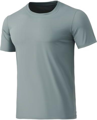 BANTREK Men's T-Shirts Soft Lightweight Short Sleeve Tee, Crew Neck Moisture Wicking Shirt for Casual Running Workout Swim XL